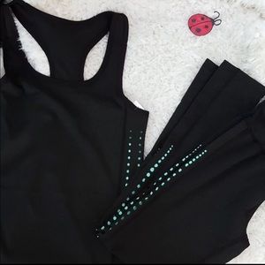 High Waist Workout Leggings tank set CLEARANCE